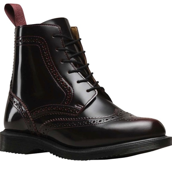 Dr. Martens Shoes - Dr. Martens Delphine Cherry Red Arcadia
